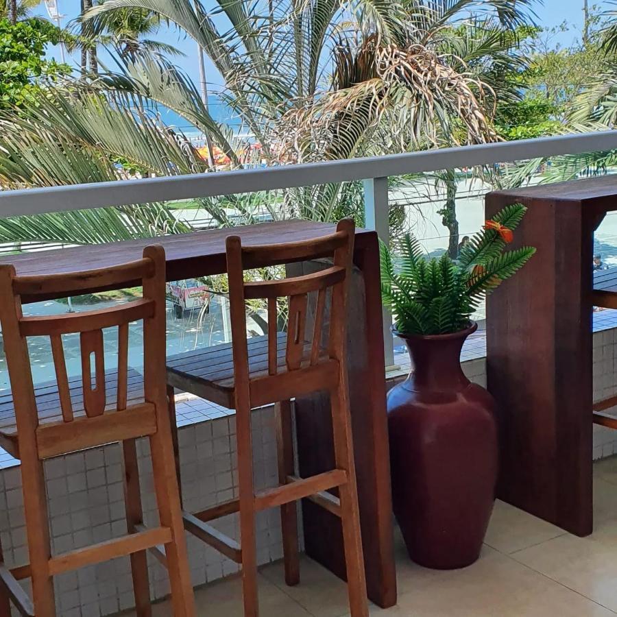 Exclusiva Varanda pé na areia Pitangueiras Guarujá Exterior foto