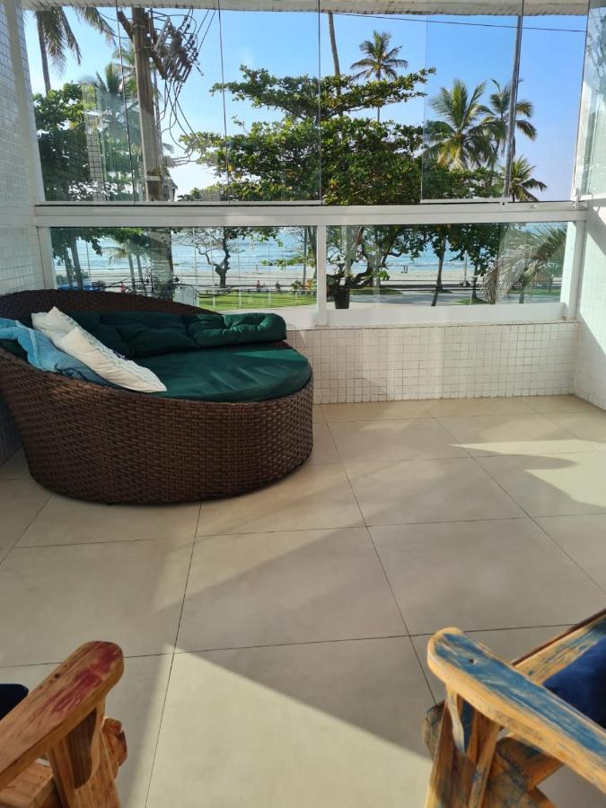 Exclusiva Varanda pé na areia Pitangueiras Guarujá Exterior foto